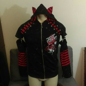 GLP Kitty-Ear Goth Jrock Hoody